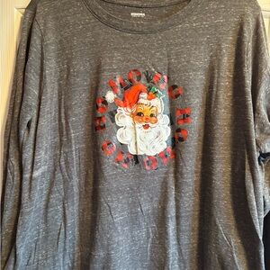 Sonoma Charcoal Festive Long Sleeve Tee